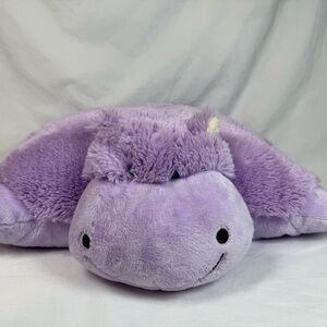 Pillow Pets Plush Stuffed Animal Purple Huggable Hippo